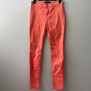J brand skinny leg jeans in kumquat